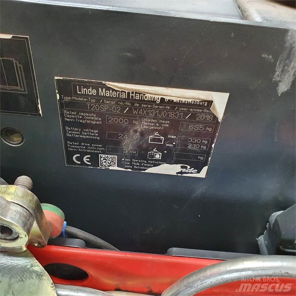 Linde T20SP-lang 低架升降機