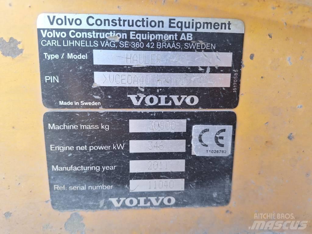 Volvo A40F DUMPPERI 鉸接式起吊車