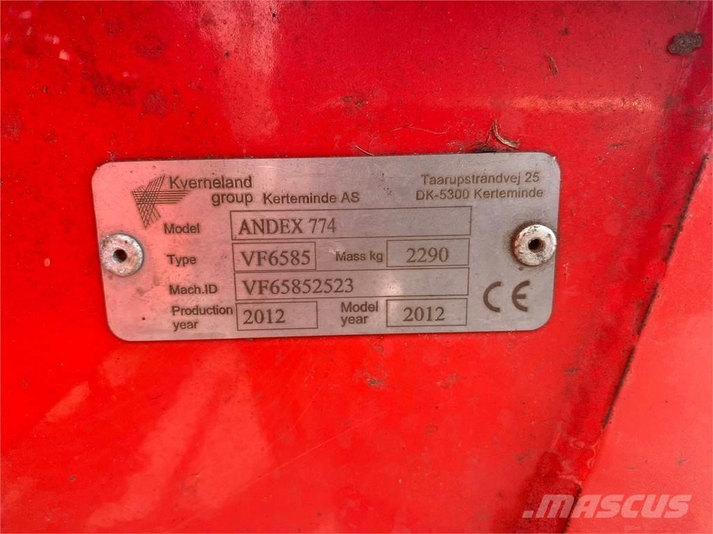 Vicon andex 774 耙與翻草機