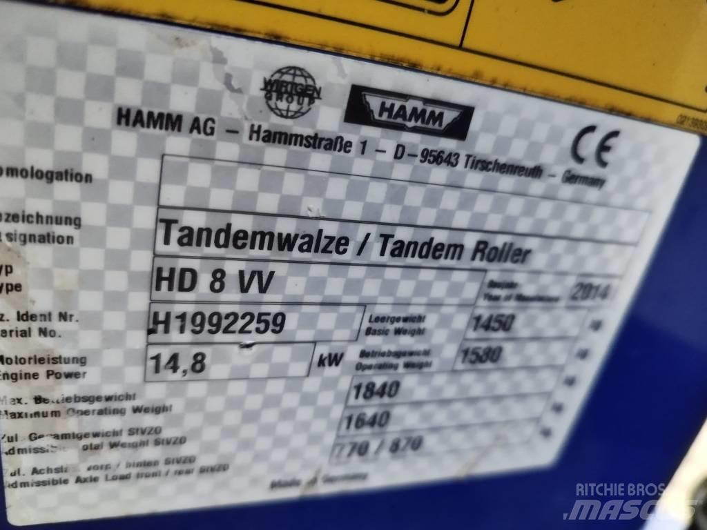 Hamm HD 8 VV 雙輪滾壓機