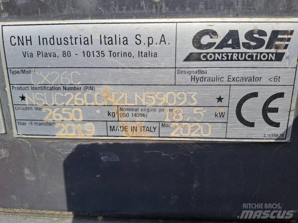 CASE CX 26 C 小型挖土機/掘鑿機<7t(小型挖掘機)