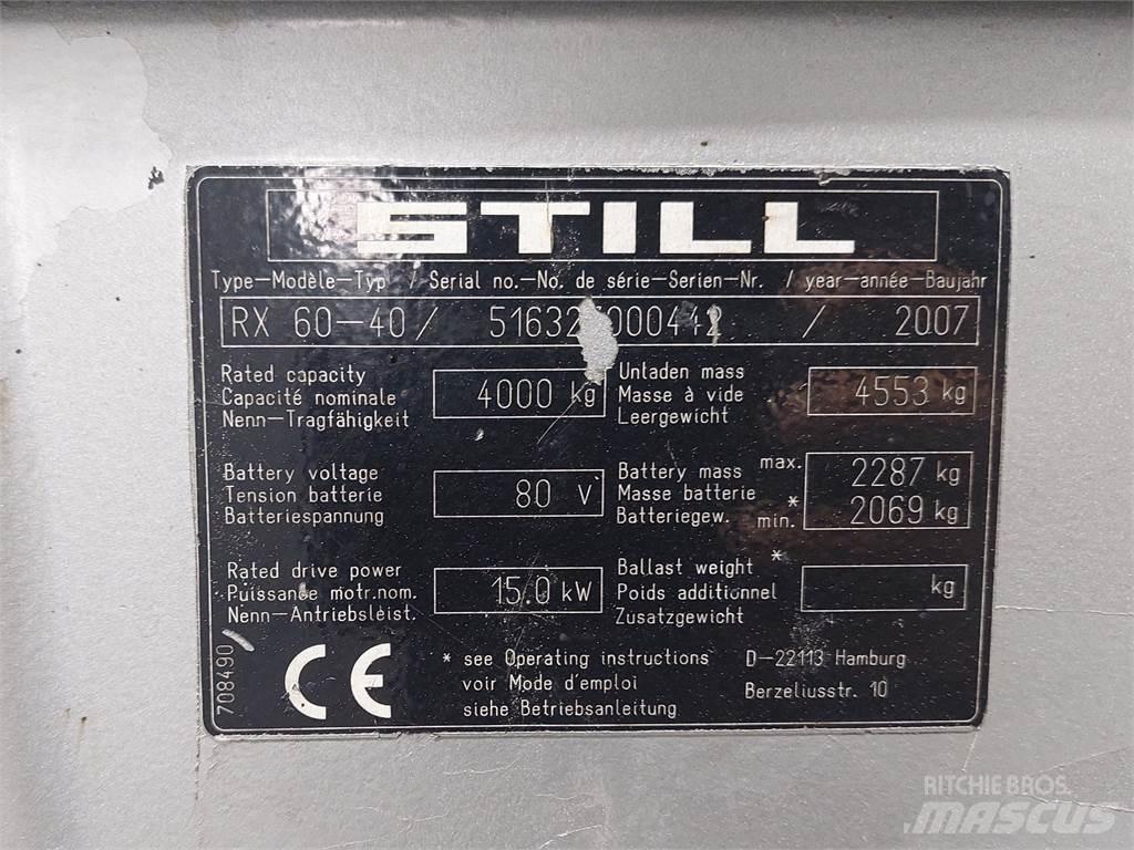 Still RX60 40 電動堆高機