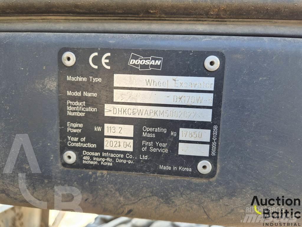 Doosan DX 170 W-5 旋轉式挖土機/掘鑿機/挖掘機