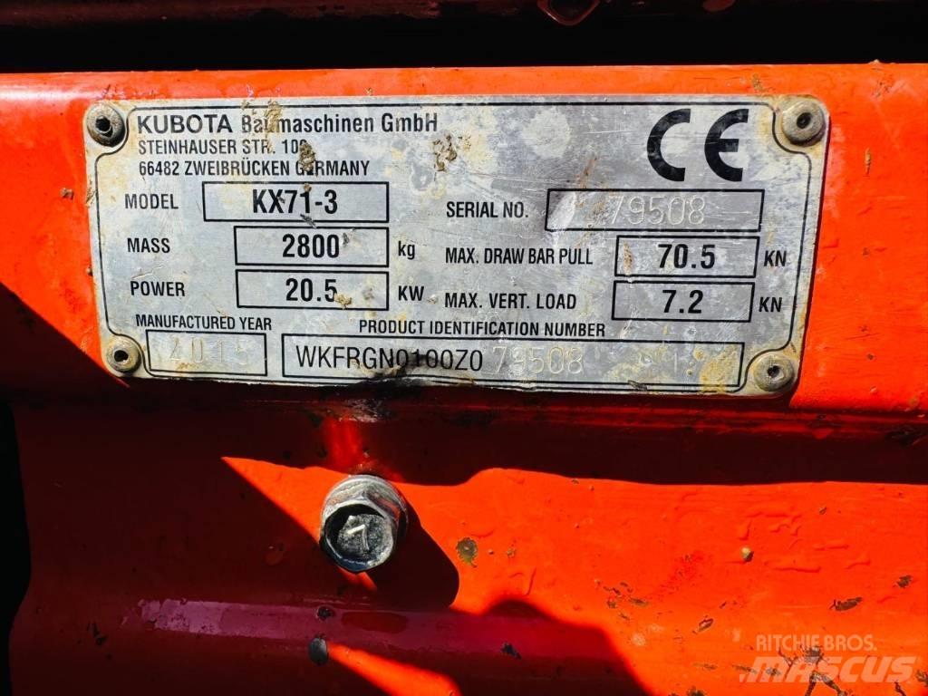 Kubota KX 71-3 小型挖土機/掘鑿機<7t(小型挖掘機)