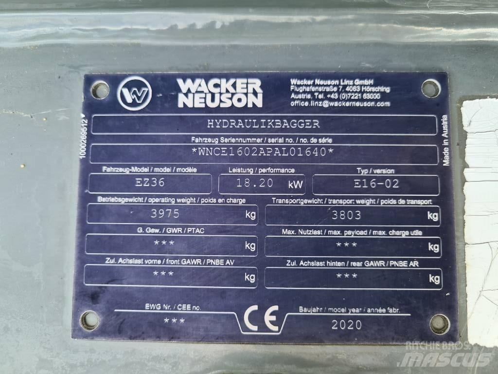 Wacker Neuson EZ36 履帶式 挖土機/掘鑿機/挖掘機