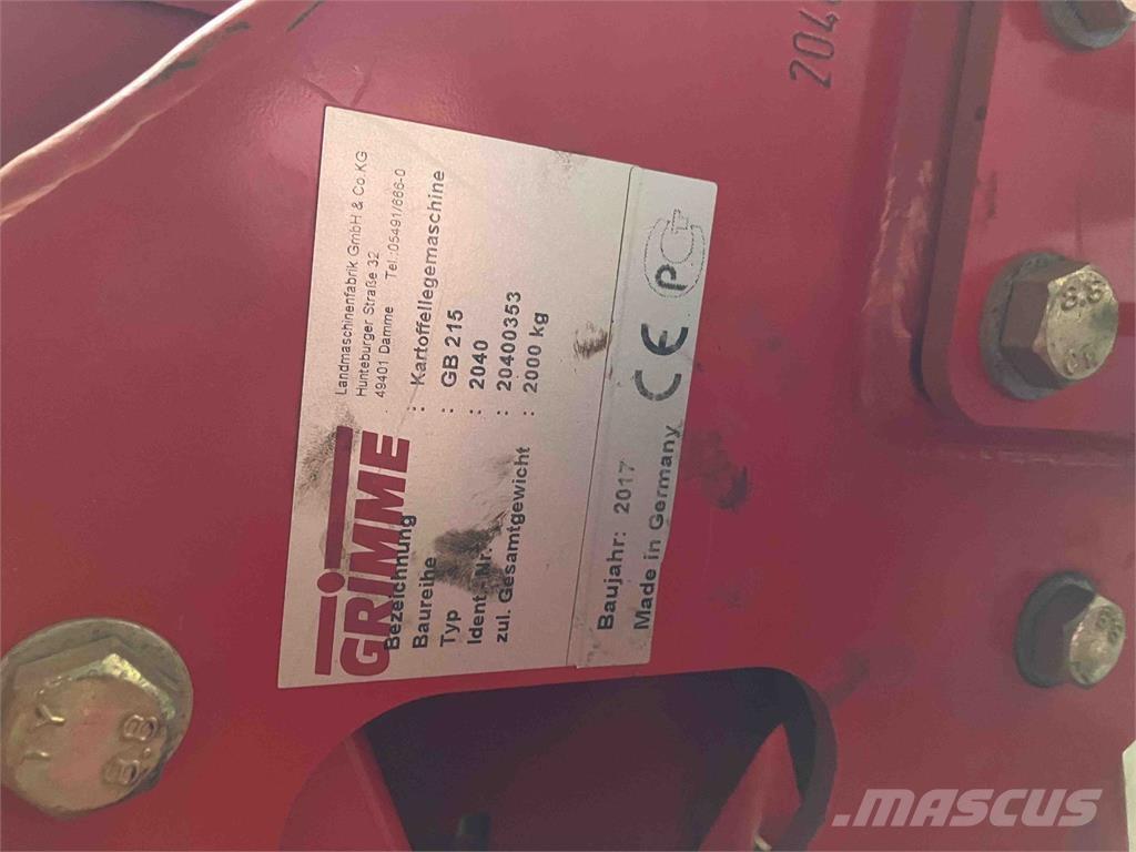 Grimme GB 215 馬鈴薯種植機