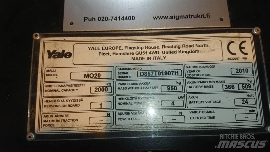 Yale MO20 低架裝載機