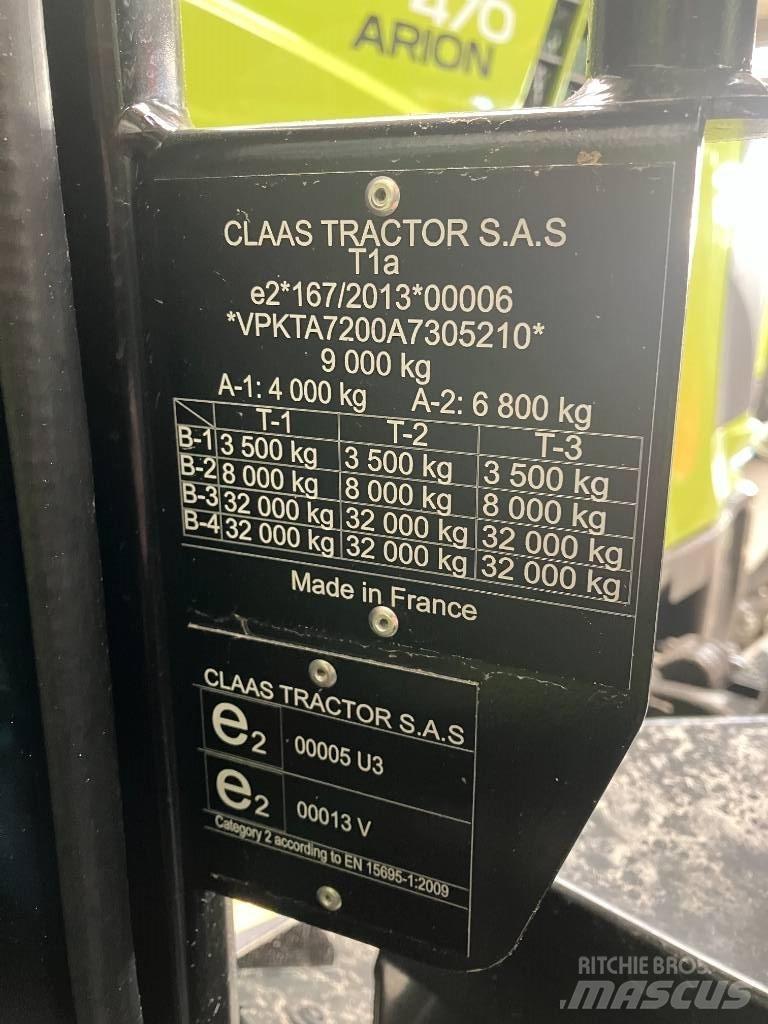 Claas Arion 470 曳引機