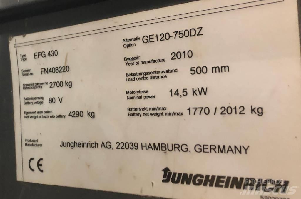Jungheinrich EFG430 電動堆高機