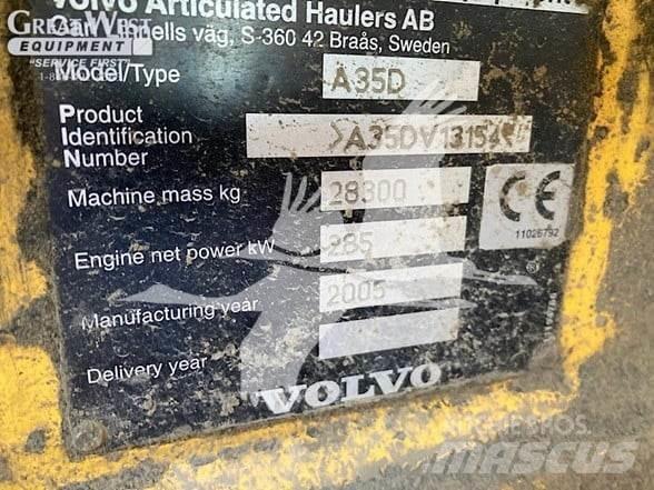 Volvo A35D 鉸接式起吊車