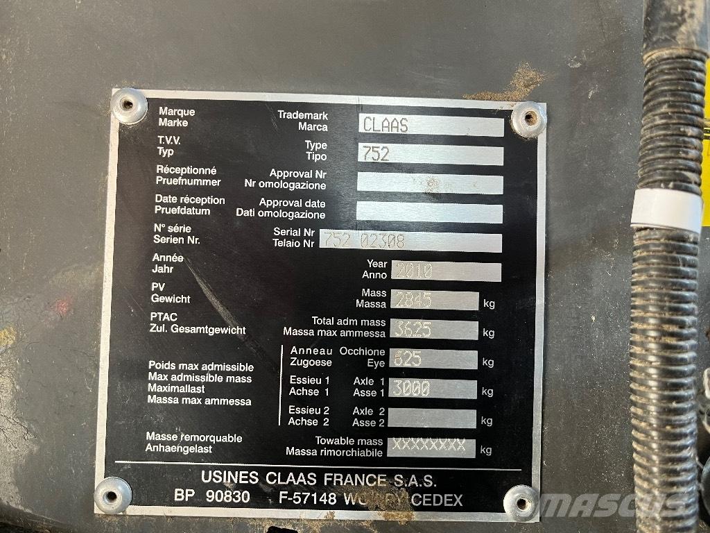 CLAAS Variant 380 圓型牧草打包機