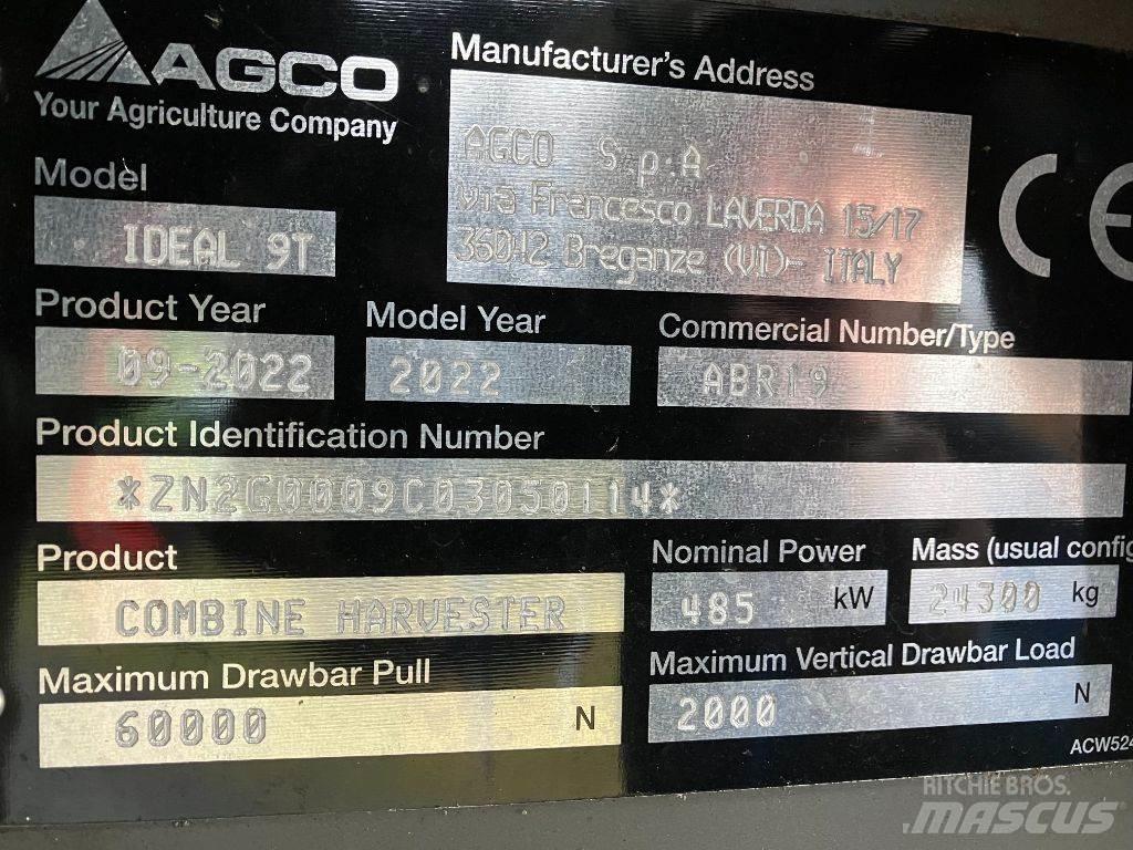 Fendt IDEAL 9 T 聯合收穫機