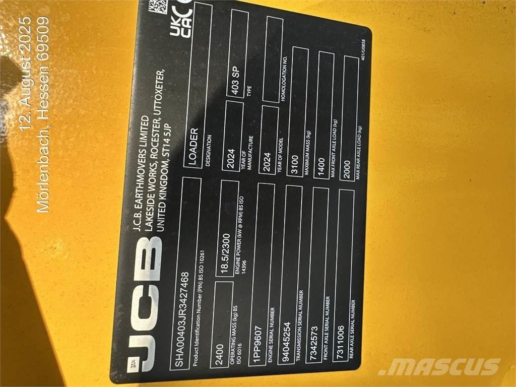 JCB 403 輪胎式裝載機