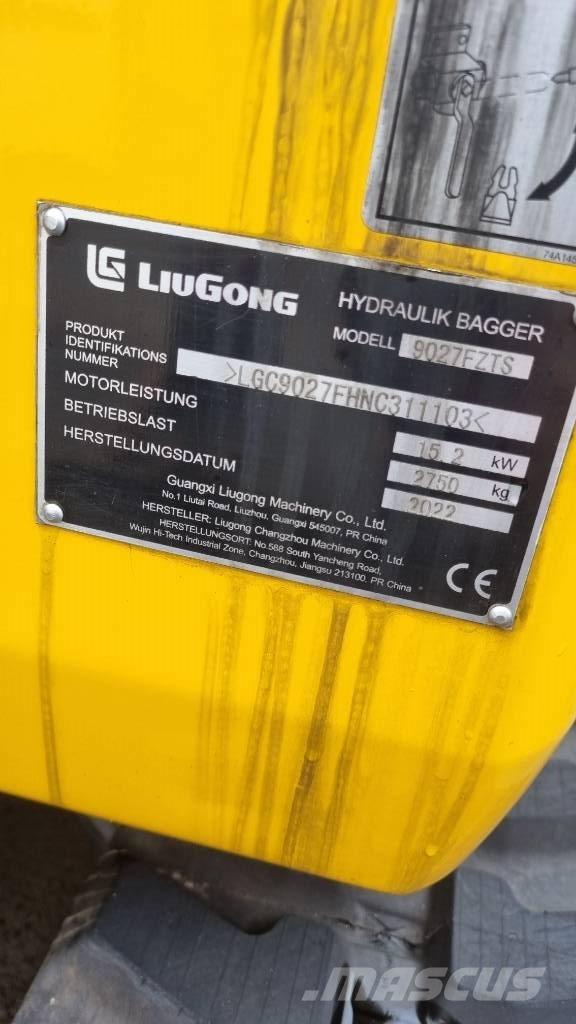 LiuGong 9027 F 小型挖土機/掘鑿機<7t(小型挖掘機)