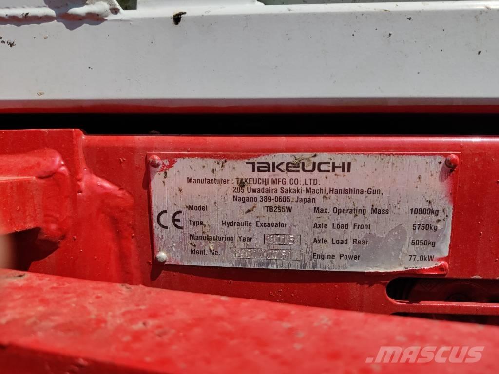 Takeuchi TB 295 W 旋轉式挖土機/掘鑿機/挖掘機