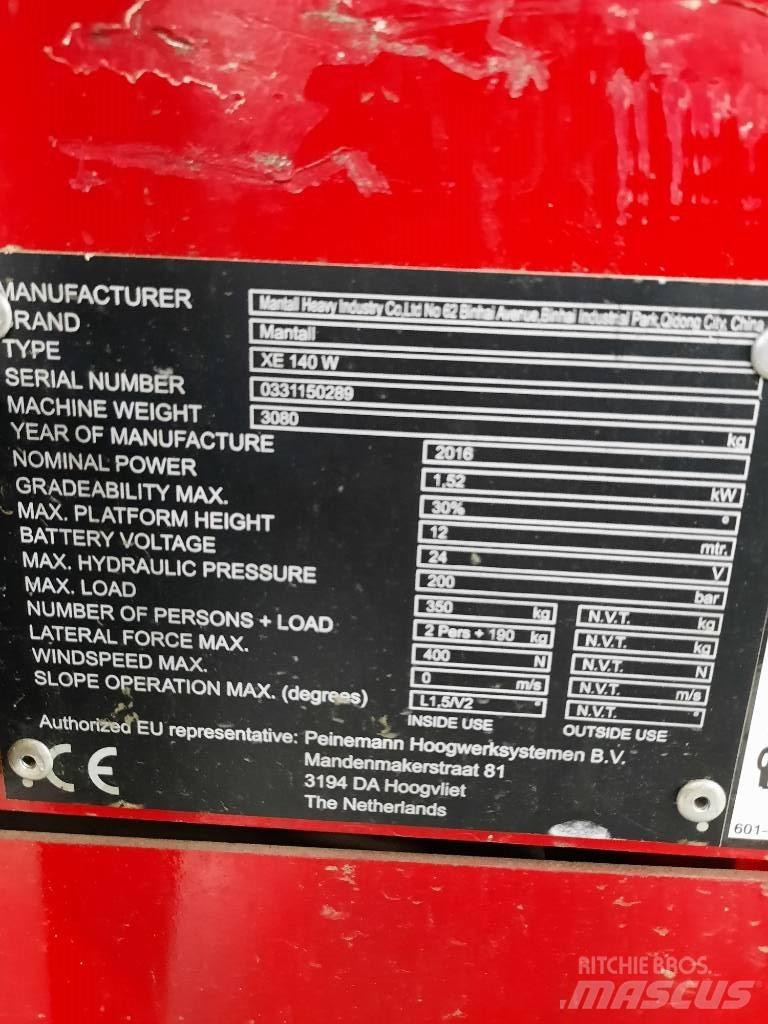 Mantall XE 140 W 剪式升降機