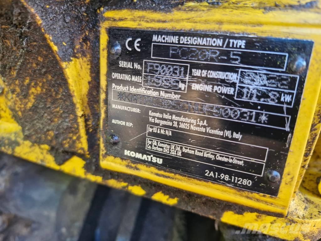 Komatsu PC 20 R-5 小型挖土機/掘鑿機<7t(小型挖掘機)