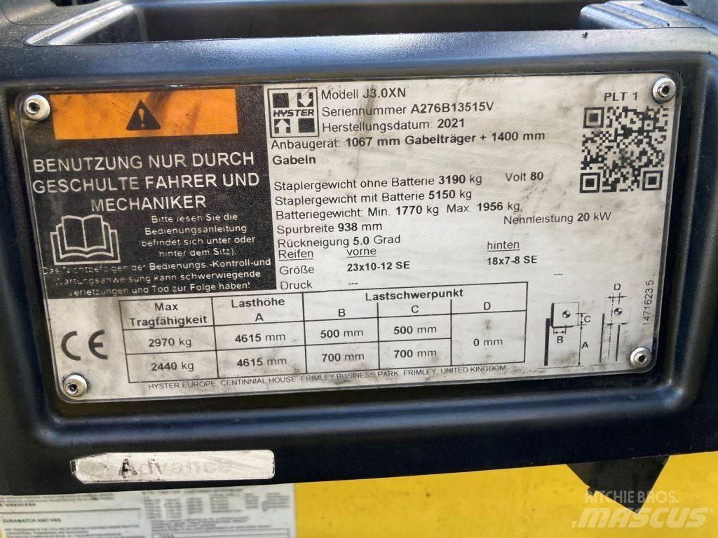Hyster J 3.0 XN 電動堆高機