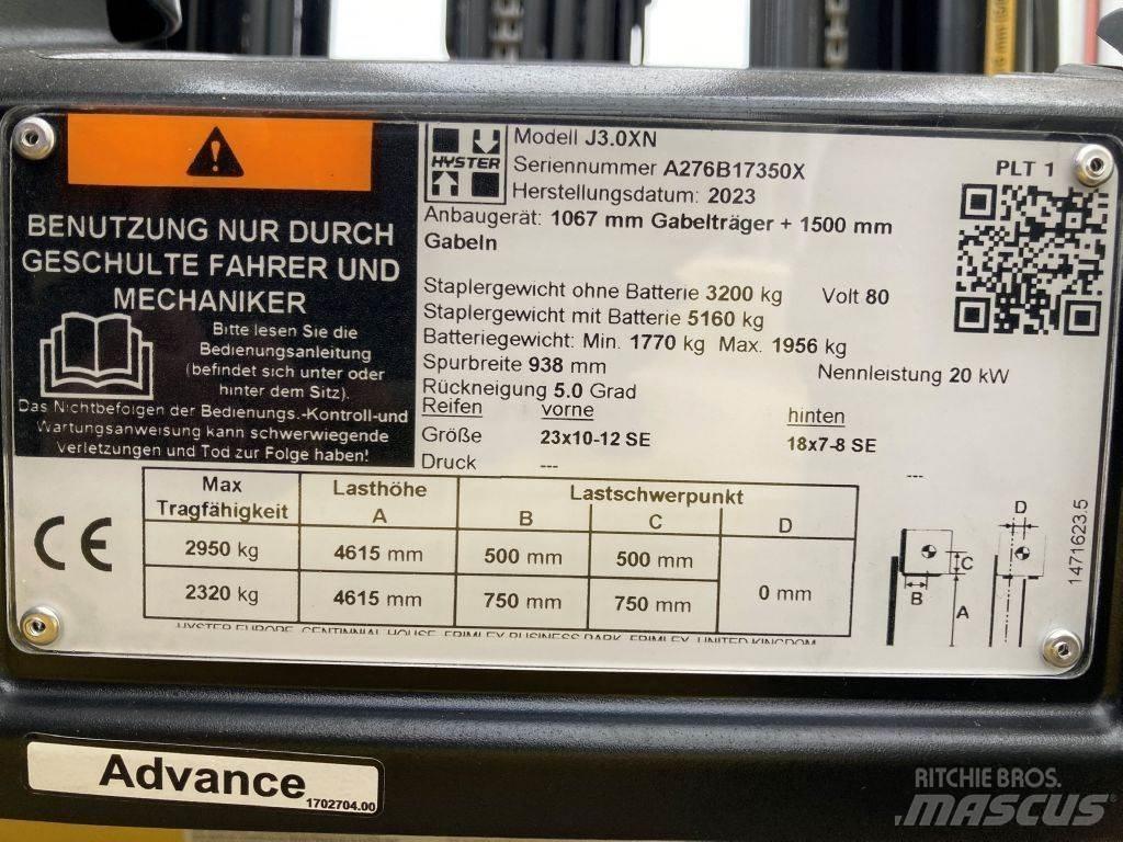 Hyster J 3.0 XN 電動堆高機