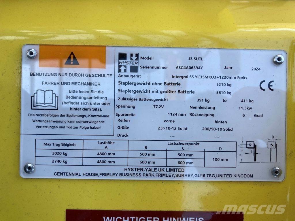 Hyster J 3.5 UTL 電動堆高機