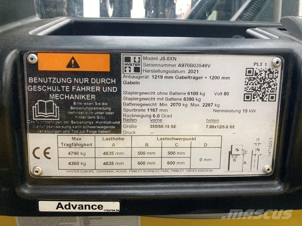 Hyster J 5.0 XN 電動堆高機