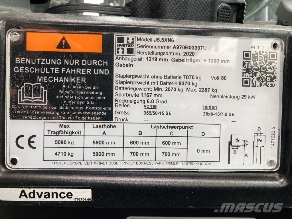 Hyster J 5.5 XN6 電動堆高機