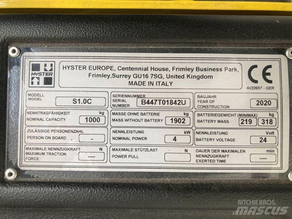 Hyster S 1.0 C 行走控制式堆積機