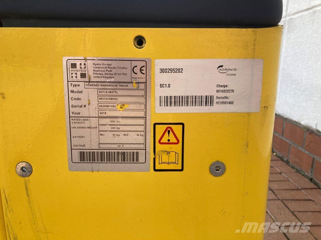 Hyster SC 1.0 行走控制式堆積機