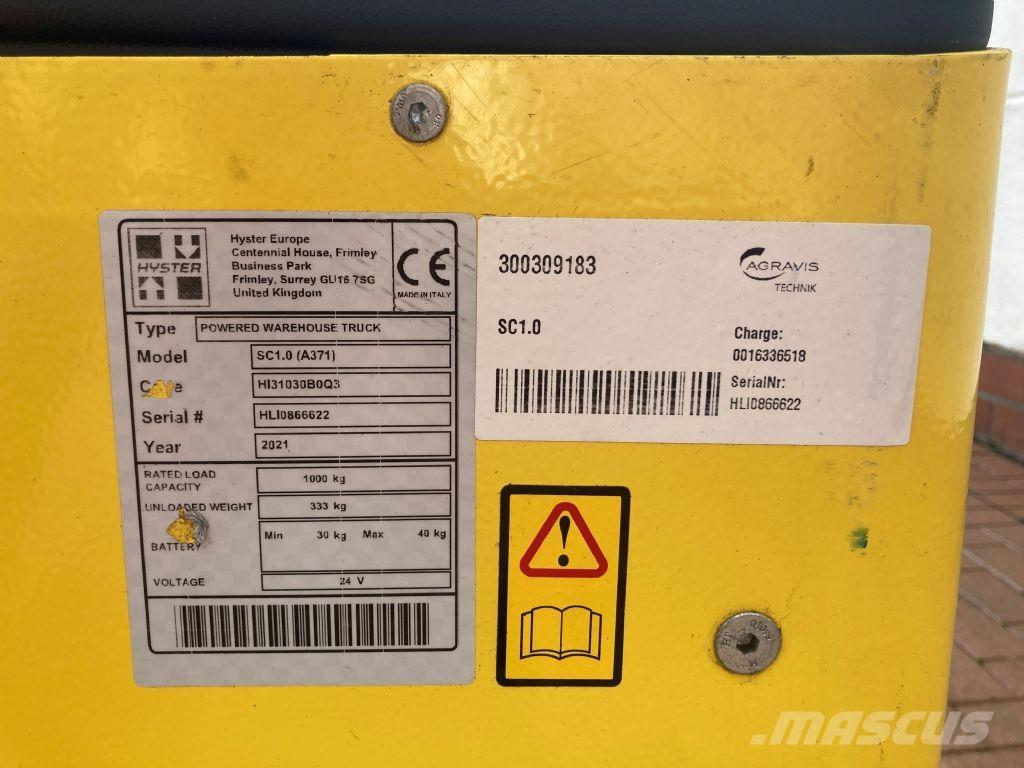 Hyster SC 1.0 行走控制式堆積機