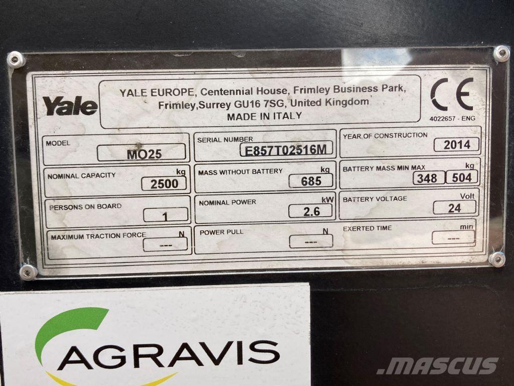 Yale MO 25 低架裝載機