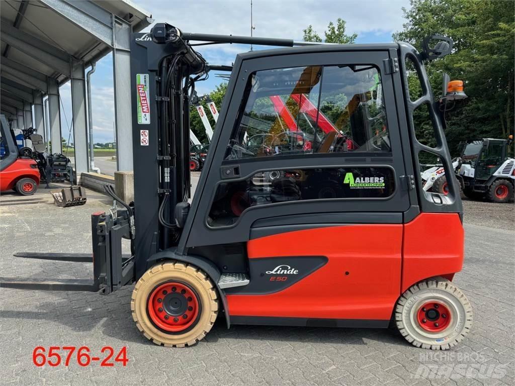 Linde E 50 HL 01 電動堆高機