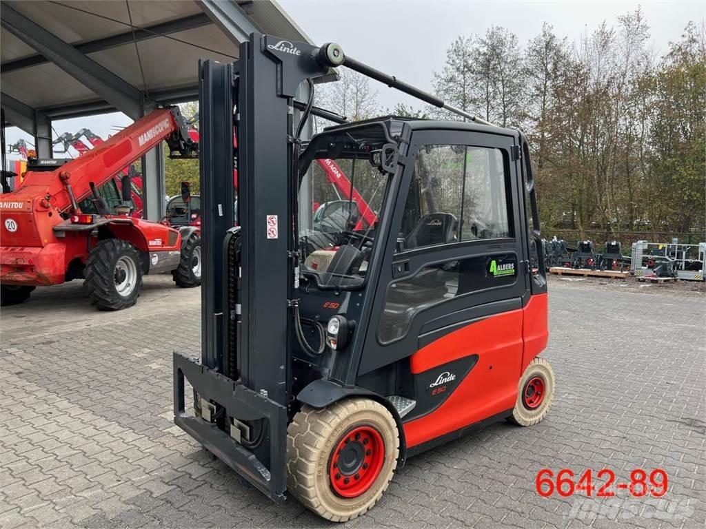 Linde E 50 HL 01 電動堆高機