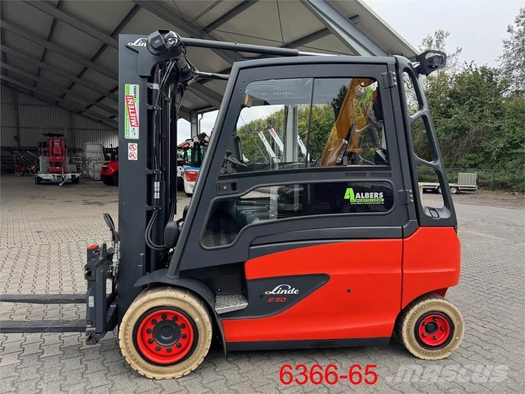 Linde E 50 HL - 01 / 600 電動堆高機