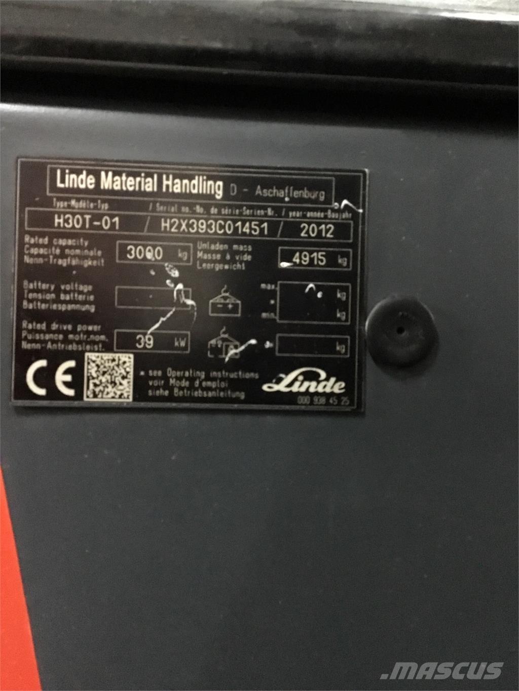 Linde H 30 T 01 液化石油氣LPG卡車