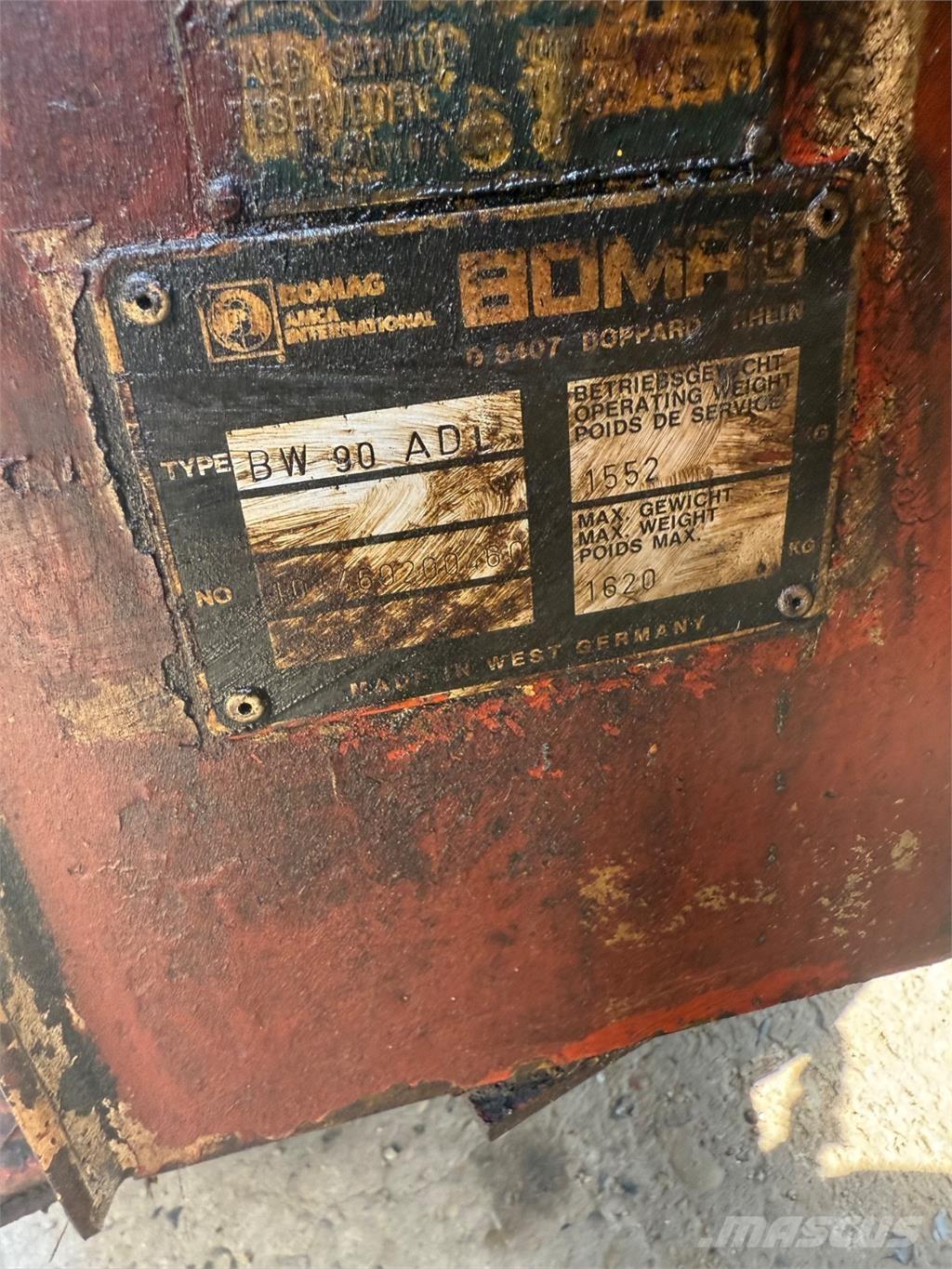 Bomag BW90 雙輪滾壓機