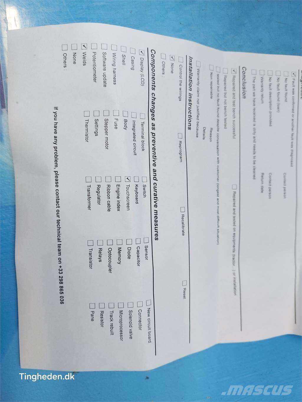 CASE Maxxum 115 電子設備