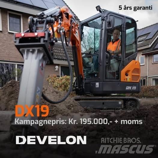 Develon DX19-7 小型挖土機/掘鑿機<7t(小型挖掘機)