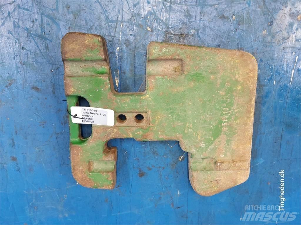 John Deere 1120 前配重塊