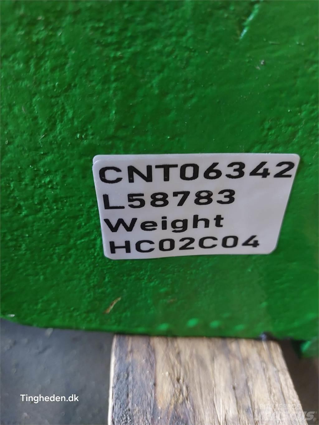 John Deere 1850 前配重塊