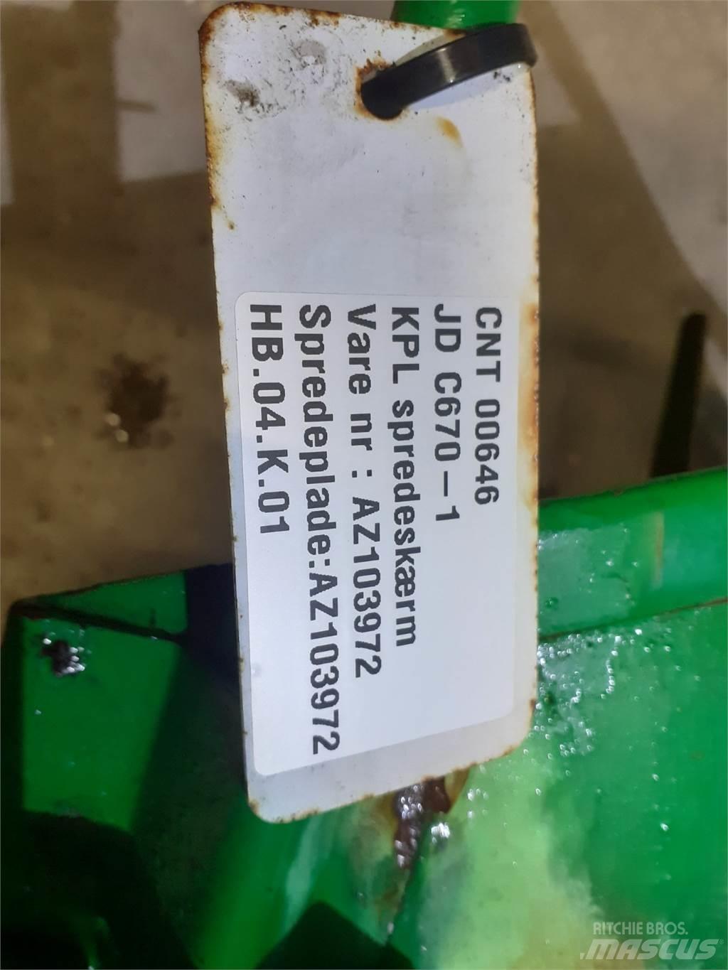John Deere C670 聯合收穫機配件