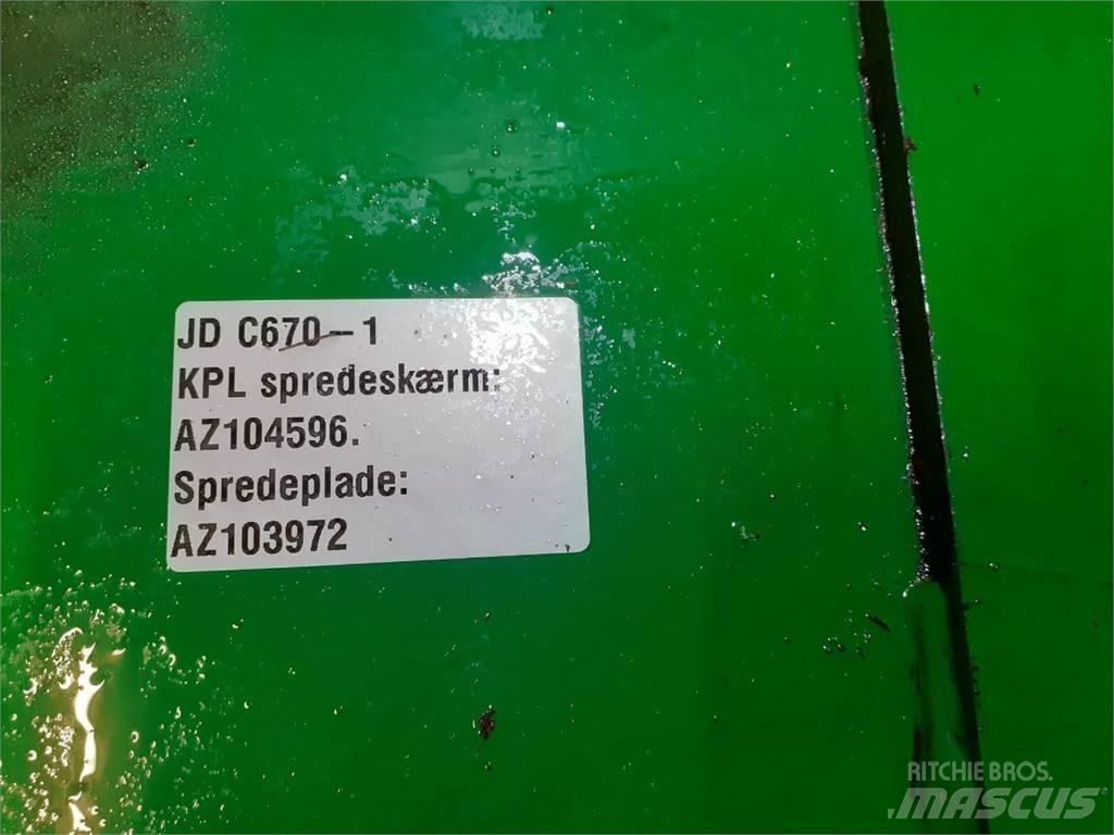 John Deere C670 聯合收穫機配件