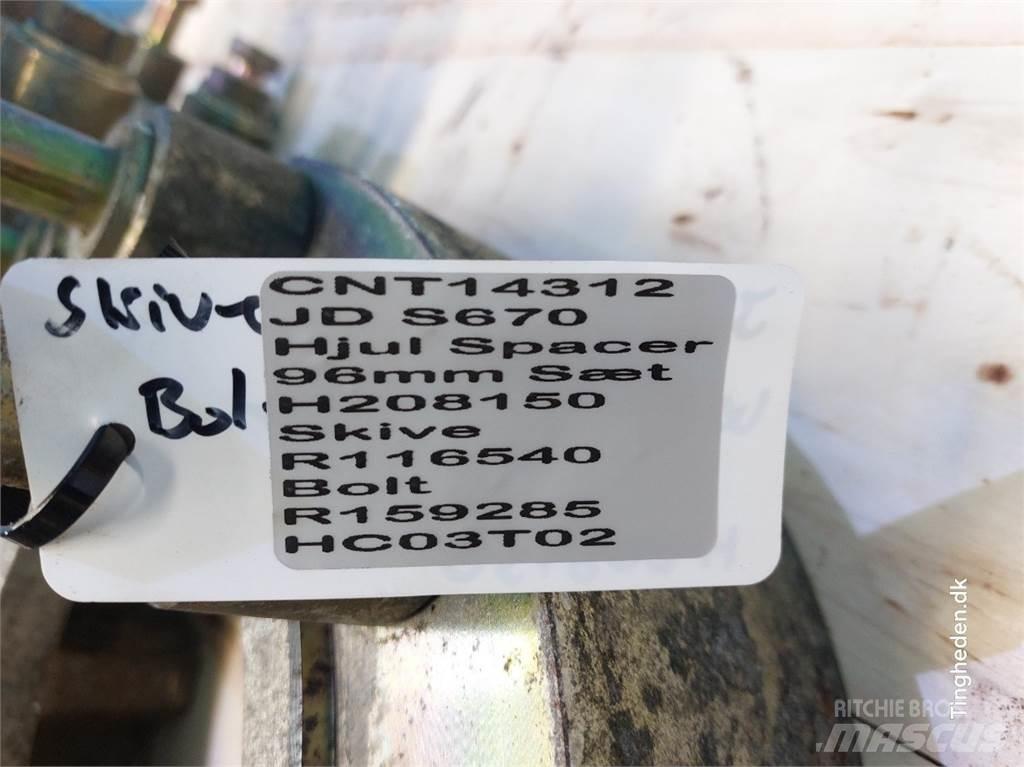 John Deere S670 輪胎、車輪和輪圈