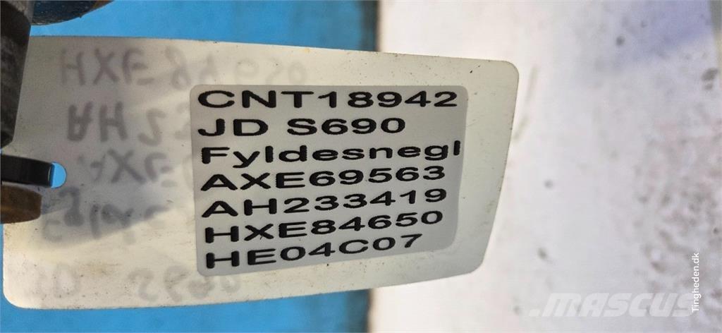 John Deere S690 聯合收穫機配件