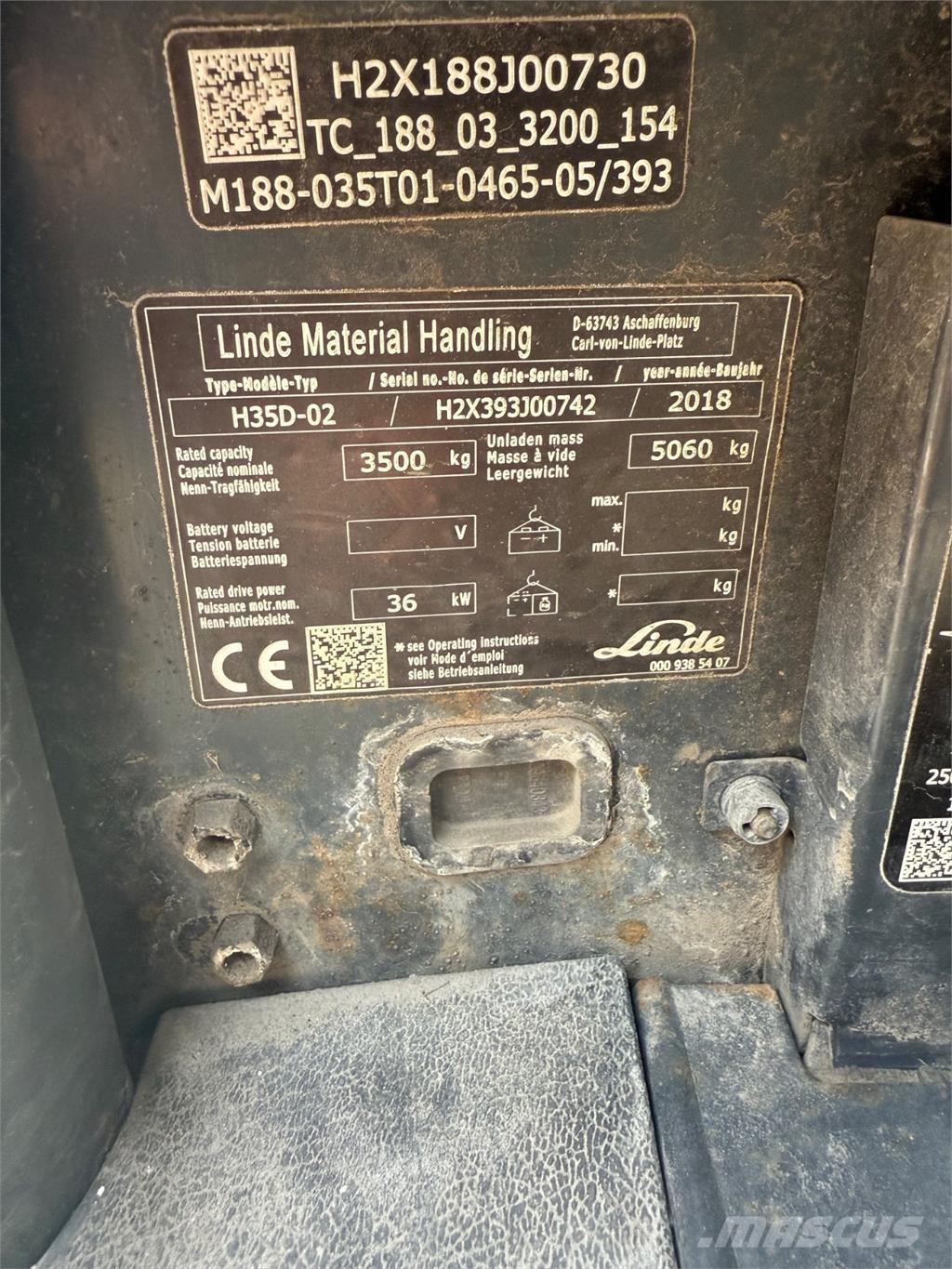Linde H35D 柴油卡車