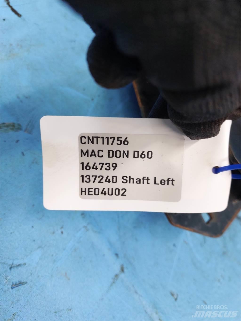 MacDon D60 聯合收穫機配件