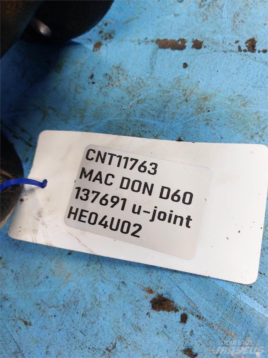 MacDon D60 聯合收穫機配件
