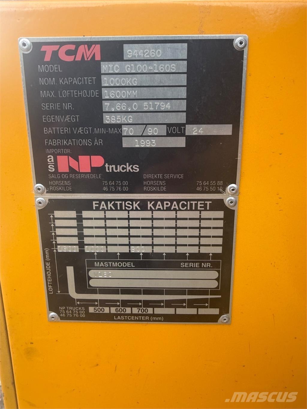 MIC 1000kg 手動堆積機
