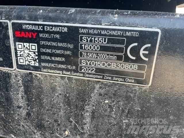 Sany SY155U 履帶式 挖土機/掘鑿機/挖掘機