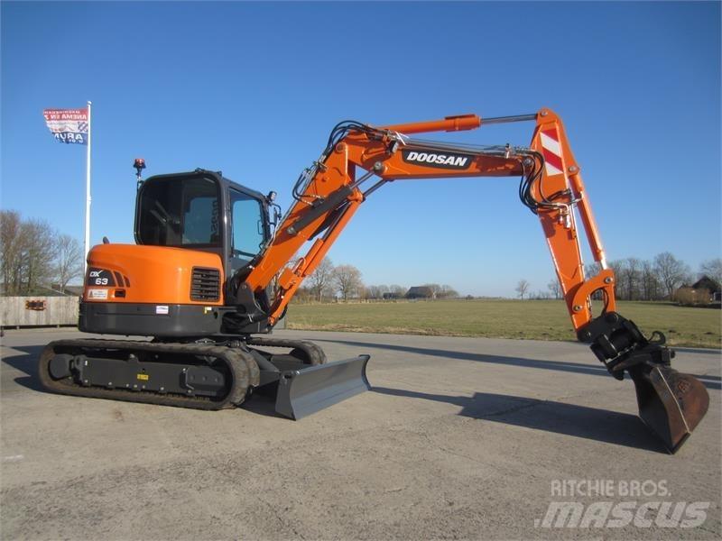 Doosan DX63-3 小型挖土機/掘鑿機<7t(小型挖掘機)