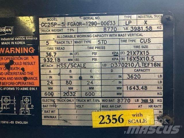 Doosan GC25P-5 堆高機(叉車)-其他